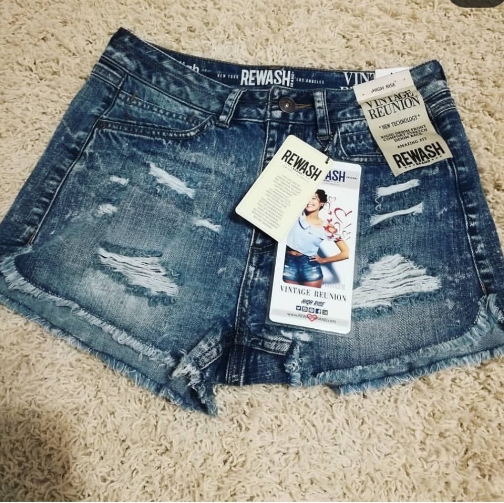 Ripped Jeans Shorts